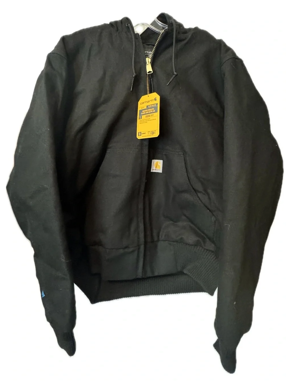 Carhartt Firm Duck Insulated Active Jacket Black NWT Loose Fit M
